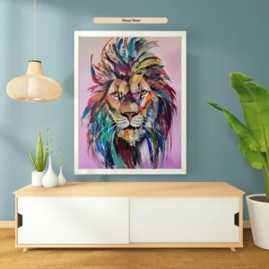 Pink lion