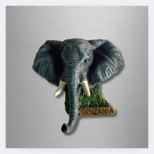 Elephant Head Magnet – Tanzania